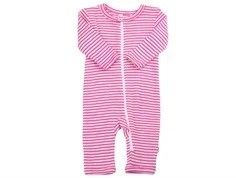 Joha heldragt pink striber merinould/silke